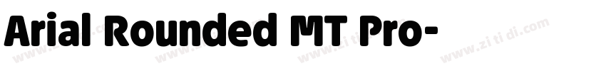 Arial Rounded MT Pro字体转换